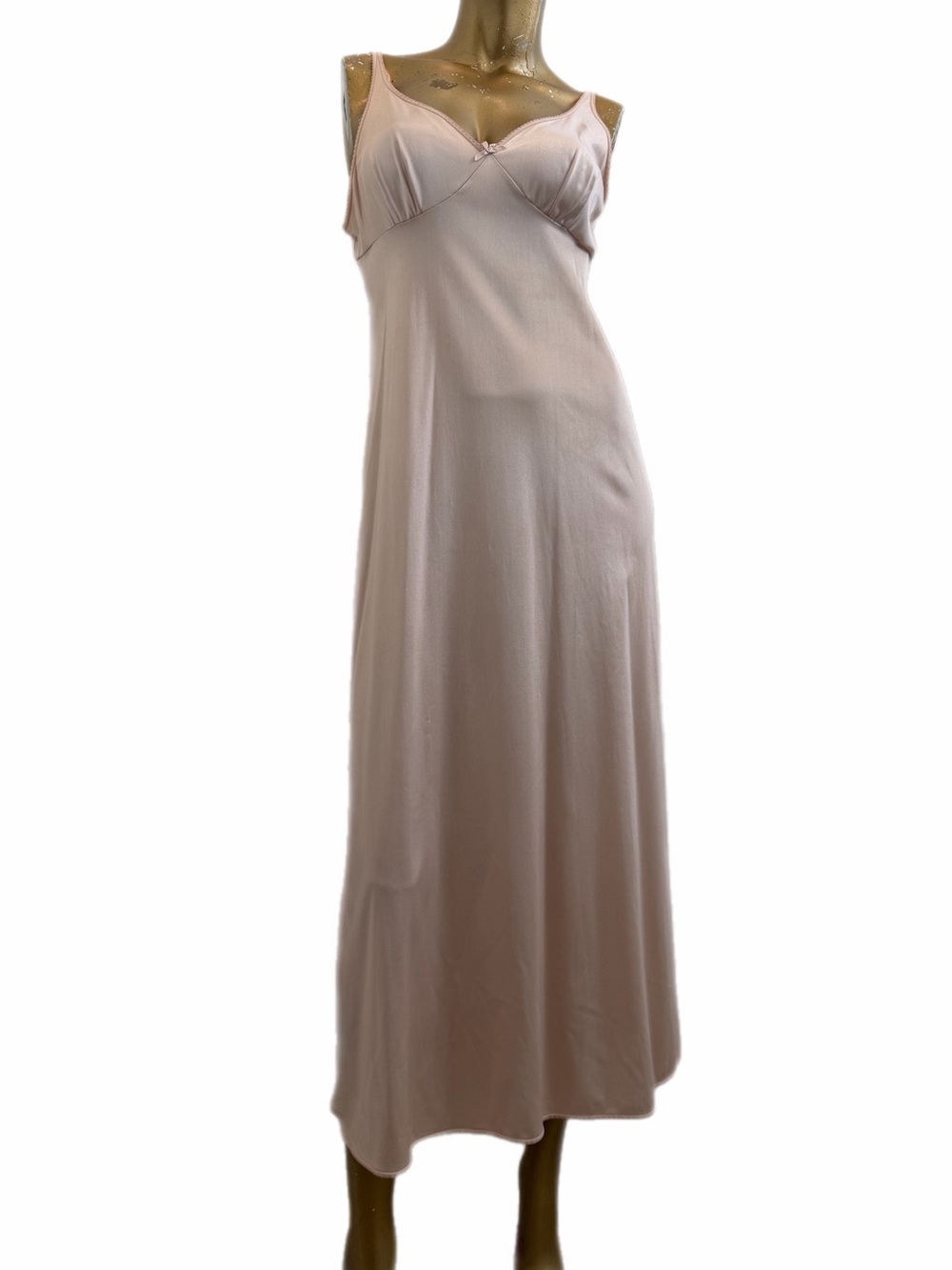 Vintage Vassarette by Munsingwear full-length nightgown slip dress blush pink 38